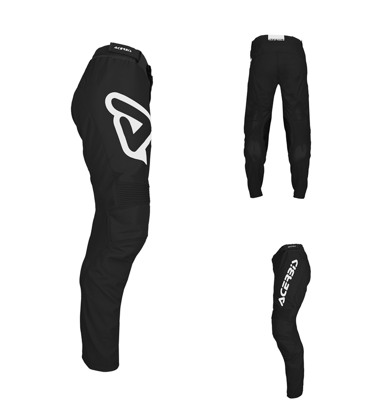 PANTALON ACERBIS MX TRACK INC. NEGRO BLANCO T.34